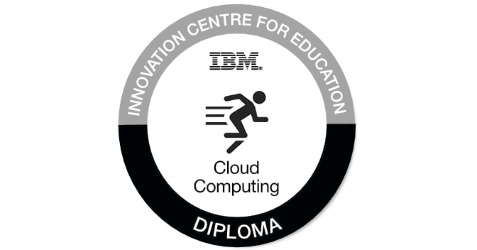 Cloud Computing Diploma badge from IBM, verified on Credly